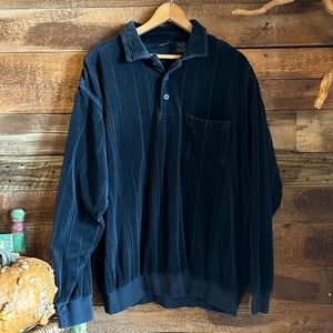 Vintage Velour Track Jacket Polo
